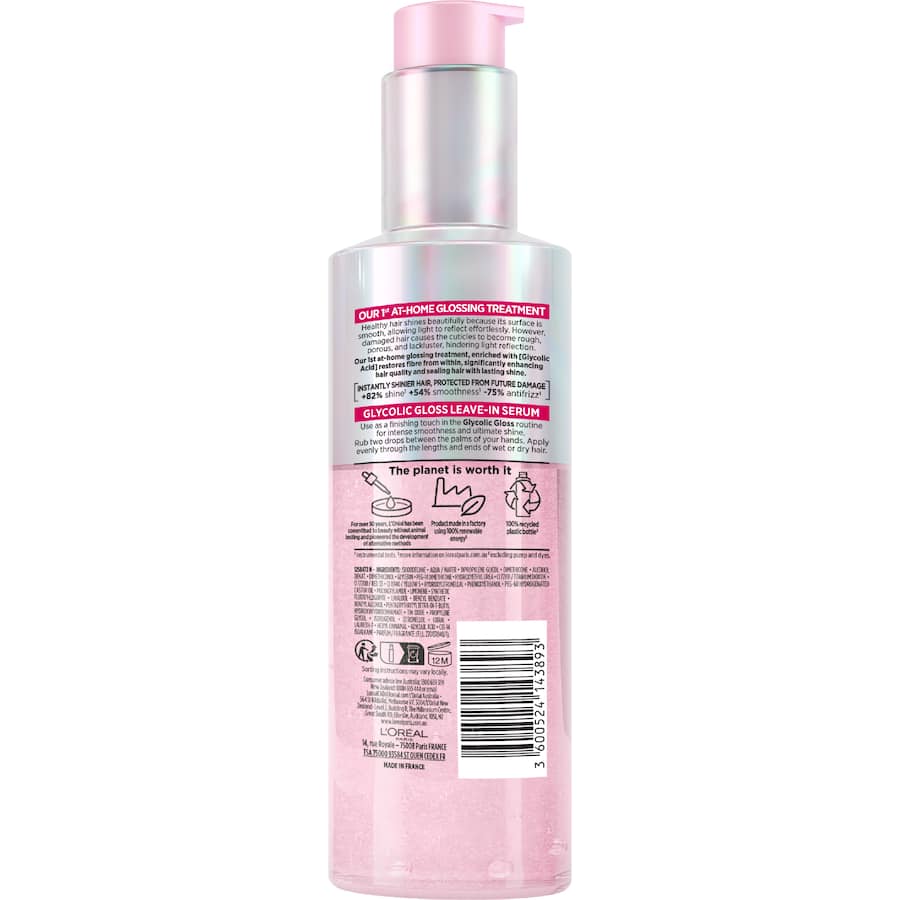 Loreal Elvive Hair Serum Glycolic Gloss Leave In 150mL