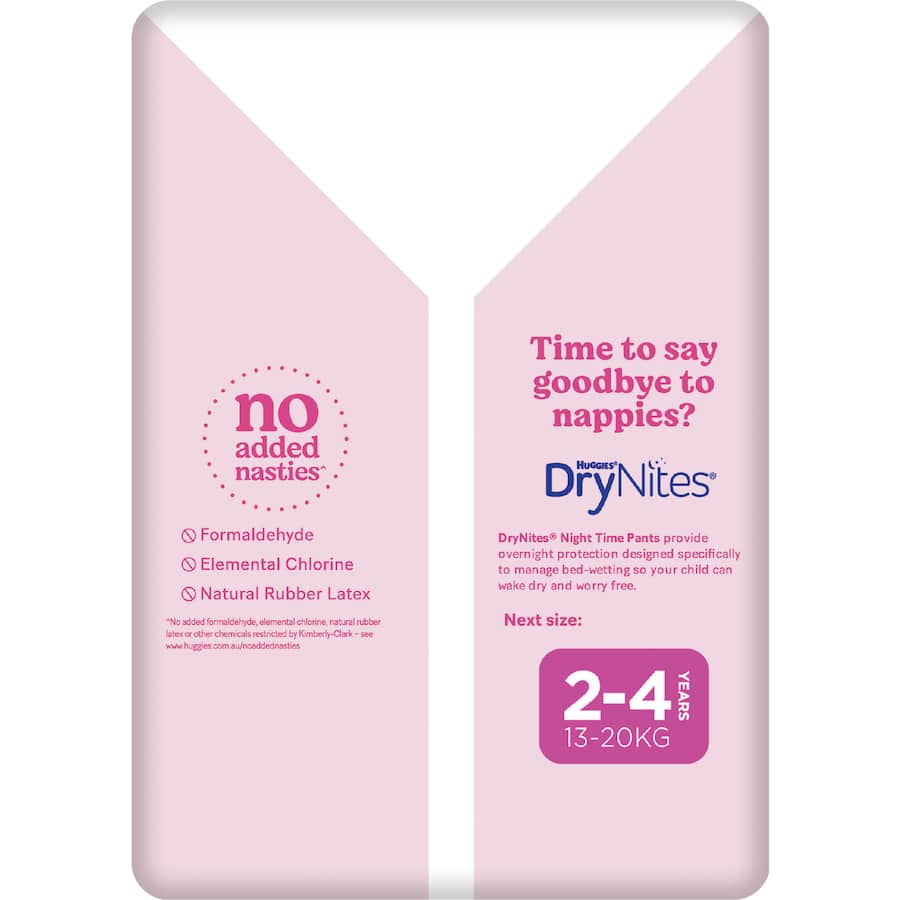 Huggies Ultra Dry Nappy Pants Junior Girls 15kg+ Size 6 24pack