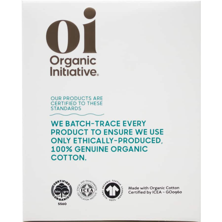 Oi 100% Organic Cotton Pads Ultra Thin Super