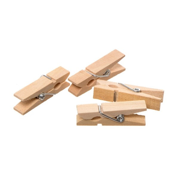 Wooden Peg Natural Pack 25