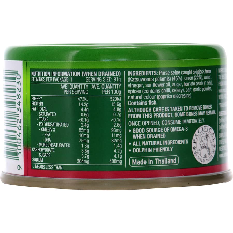 John West Tempters Tuna Onion & Tomato Savoury Sauce Tear tab can 95g