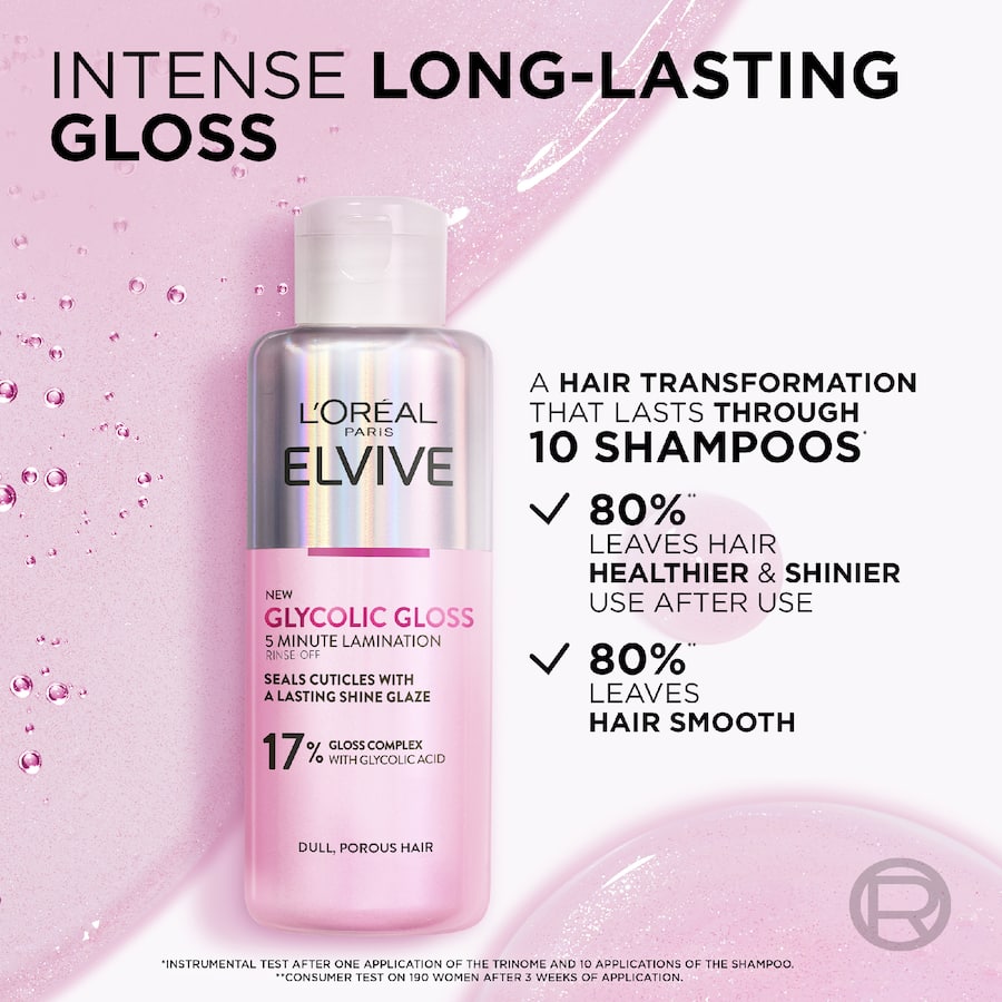 Loreal Elvive Lamination Rinse Off Glycolic Gloss 200mL
