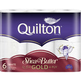 Quilton Gold Toilet Paper Shea Butter - 6pack