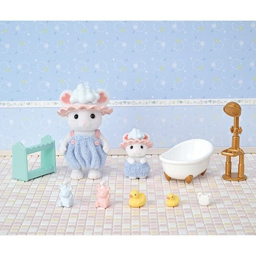 Sylvanian Families Play Set - Bath Time Bubble Siblings