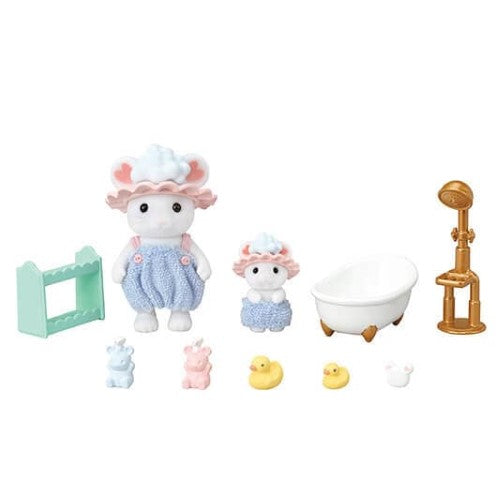 Sylvanian Families Play Set - Bath Time Bubble Siblings
