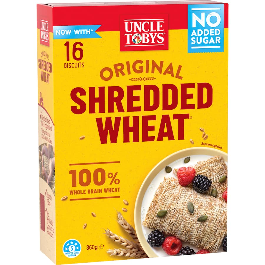 Uncle Tobys Cereal Shredded Wheat - 360g
