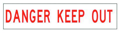 Barricade Tape - Danger Keep Out White/Red 300mx100mm