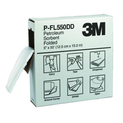 3M Oil Petroleum Sorbent Folded P-FL550DD/T-F2001 457mm x 15m (Box)