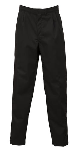 Hard Yakka Polycotton Pleat Trouser - Black (Size: 77)