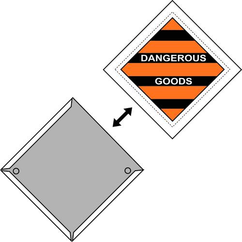 Dangerous Goods Sign | Plate Holder W295mm x H295mm (Single Sided)