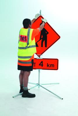 Road Works Sign Stand - Traffic Warning Stand Only (Each) - Standard