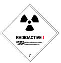 Dangerous Goods Label | Radioactive I 7 W100mm x H100mm (Roll of 500)