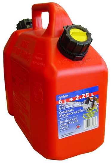 SCEPTER Plastic Combi 6L Petrol / 2.25L Oil Can (Each)