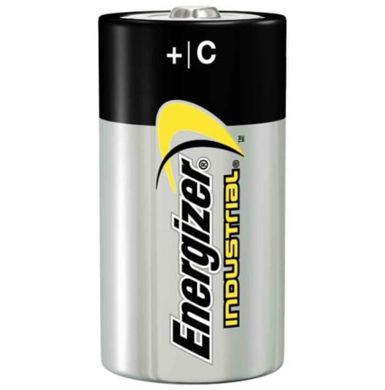 Energizer EN93 C Industrial Alkaline Batteries, designed for reliable, long-lasting power in high-demand industrial applications.