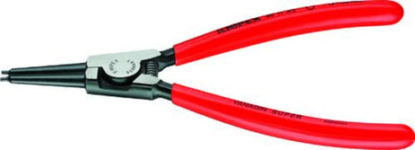 Knipex Internal Circlip Bent Pliers 305mm with chrome vanadium steel tips, designed for secure circlip installation in tight spaces.