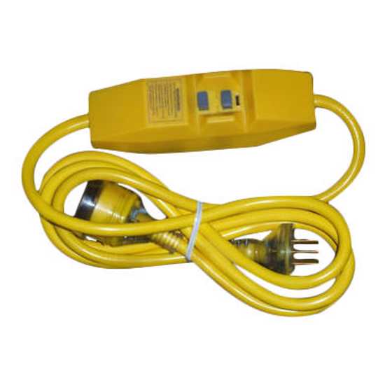 HPM 2m Extension Lead with inline RCD 10A (Each)