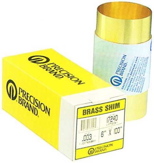 SHIM BRASS 6"X0.015"X100" (0.380MM) (Each)