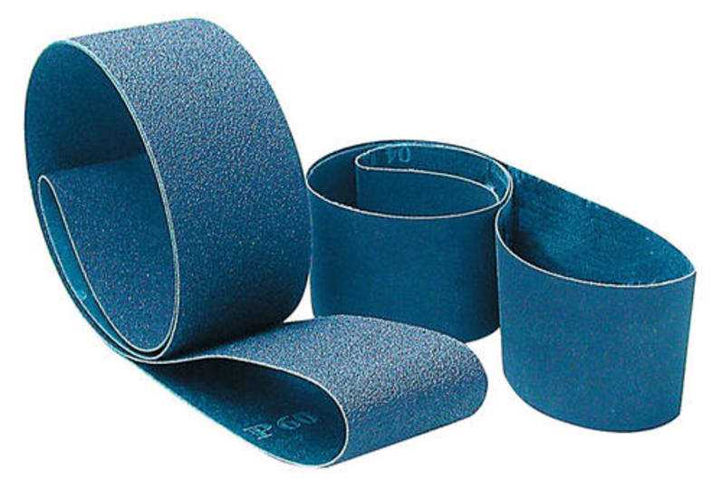 Norton Zirconia cloth belt 50x915mm, 40 grit; durable, self-sharpening for efficient sanding of stainless steel and metal.