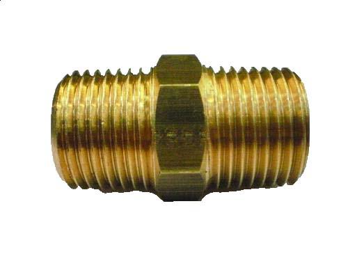 Male Hex Nipple Brass 1" BSPT (Each)