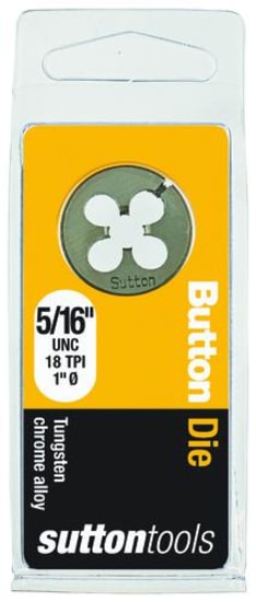 Precision die button with 1 inch diameter, 3.0 mm thickness, ideal for metal stamping and various crafting applications.