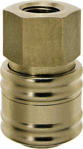 Ludecke brass coupling to 1/4" female BSP thread (Each)