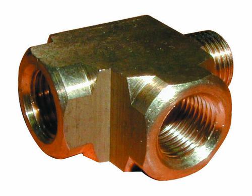 TEE FEM X MALE RUN BRASS 400006 3/8"