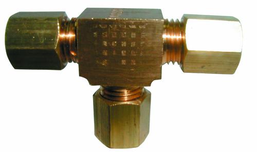 TEE COMP BRASS METRIC M6408 8MM