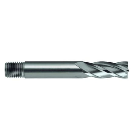 5.0mm 4 flute end mill for precision machining in soft steels and non-ferrous materials, ideal for CNC milling tasks.