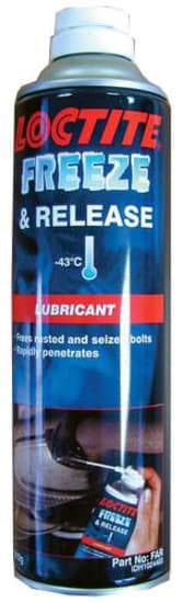 LOCTITE Aerosul Shock Freeze 310g aerosol spray for unseizing rusted parts, freeze down to -43°C for effective lubrication.