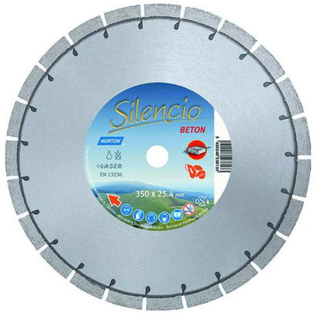 Clipper Silencio Diamond Blade features steel core design, 15mm segments, and noise reduction for superior cutting performance.