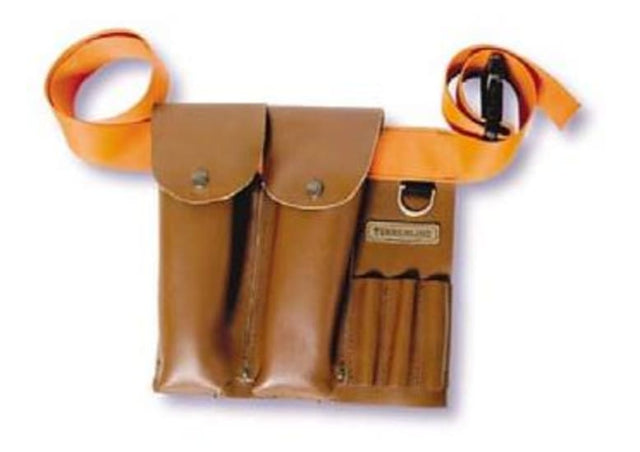 Elegant leather wedge holder for organized belt storage, ensuring durability and accessibility in your wardrobe.