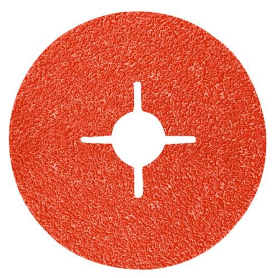 3M Cubitron II Fibre Disc 987C, 115mm x 22mm, ceramic disc for fast cutting and superior finishing on various metals.