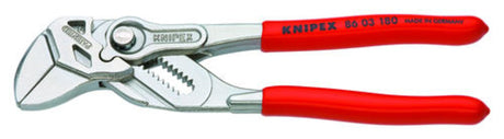 Knipex Multigrip Plier Wrench-180mm, a versatile tool combining pliers and wrench functionality with 15 adjustable positions.