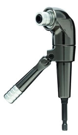 P&N Right Angle Drill Attachment for precise drilling at 90/45 degrees; 500 in-lbs torque, 2000 RPM, fits 1/4" hex bits.