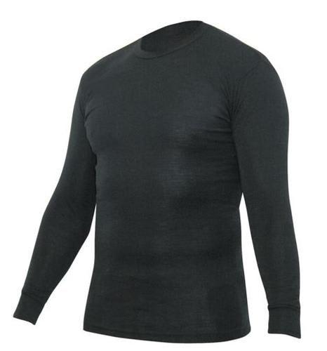 Men's Merino Thermal Top, BM001 - Black - XS
