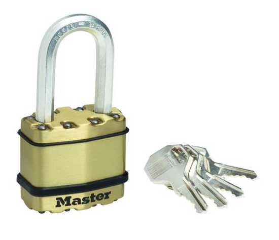 Masterlock Excell Laminated Steel Padlock 64mm-64mm 9-38mm-Each