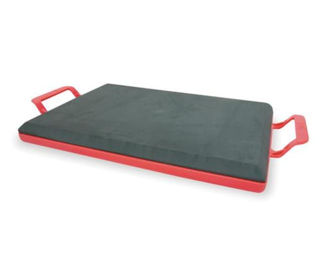 Marshalltown Kneeler Board KB451 with foam pad and large handles for knee support and comfort during various projects.