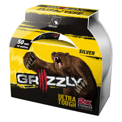 Grizzly Gaffer Tape Silver 50mm x 18m 1 (Roll)