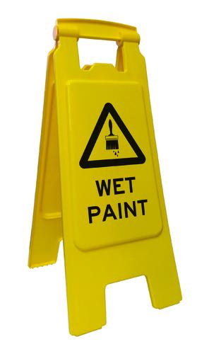 Floor Stand Sign, Econ | Wet Paint H600mm - Standard