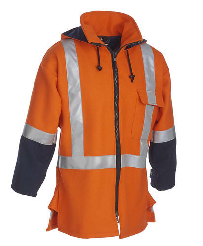 TTMC Roadie Wool Coat, 1017RC - Orange/Navy - M