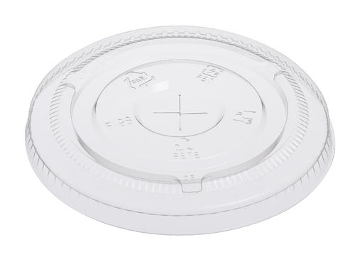 Clear Flat PET Cup Lid 12 - 24oz 50 (Pack)