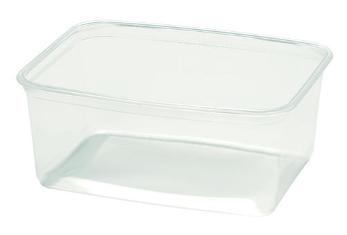 Huhtamaki 1000TP Natural PP Rectangular Container 1200ml 35/pack (Pack)