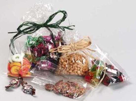 Crystal-clear cellophane bags, 60 x 110mm, bulk pack of 1000, perfect for packaging snacks, gifts, and stationery.