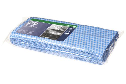 Tork Regular Duty Folded Cleaning Cloth Blue 30cm x 60cm 25 Cloths