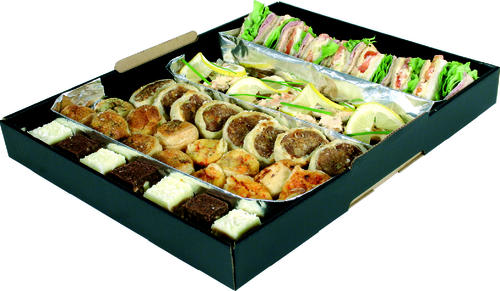 Black Corruboard Catering Tray 395 x 300 x 40mm 50 (Pack)