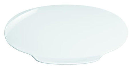 White plastic lid for Tork B1 rubbish bin, featuring a soft-closing mechanism for noise reduction and enhanced hygiene.