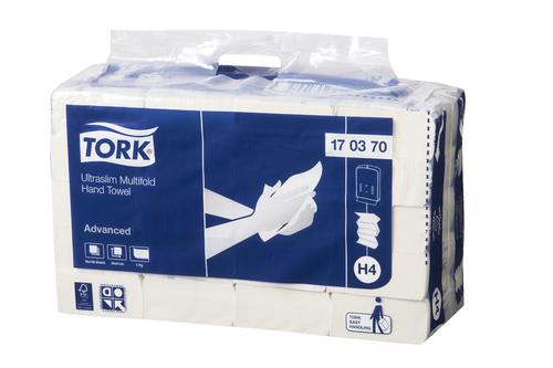Tork H4 Ultraslim Advanced Multifold Paper Towel 150 Sheets (Case of 20 Packs)