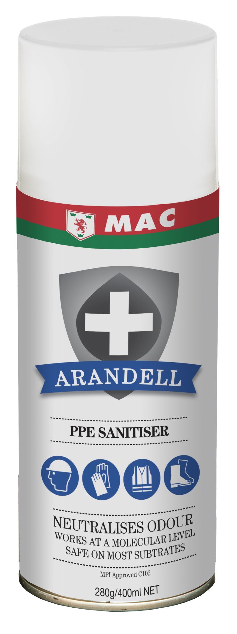 Arandell PPE Sanitiser 400ml - MAC