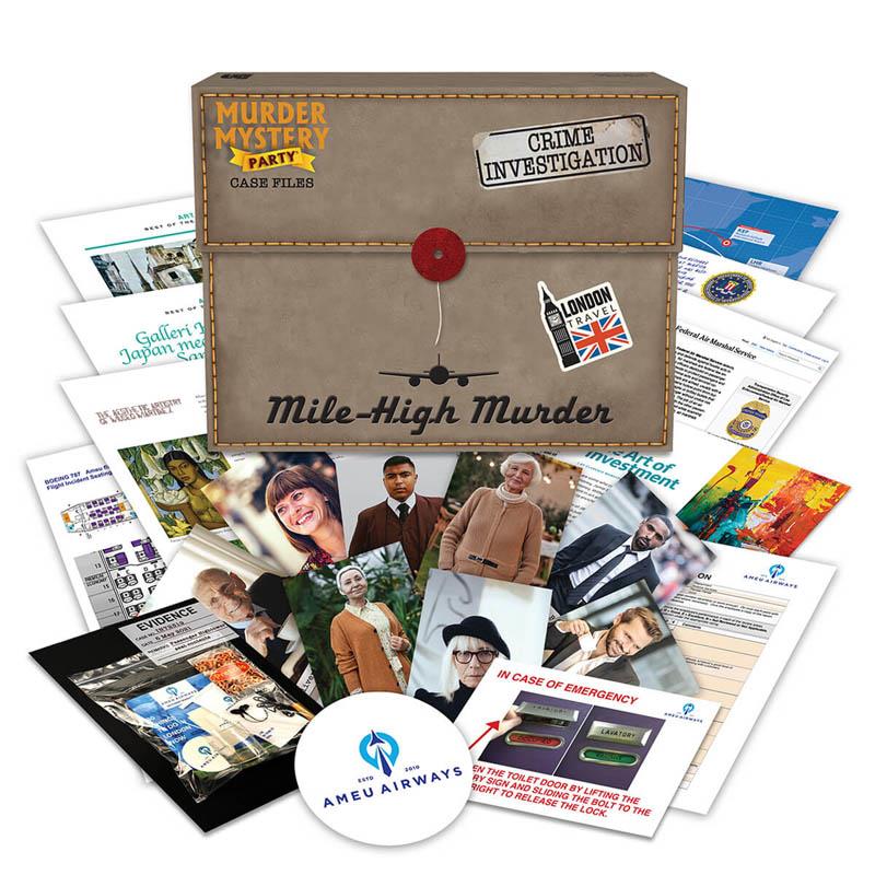 Murder Mystery Party Case Files - Mile High Murder - Board Game