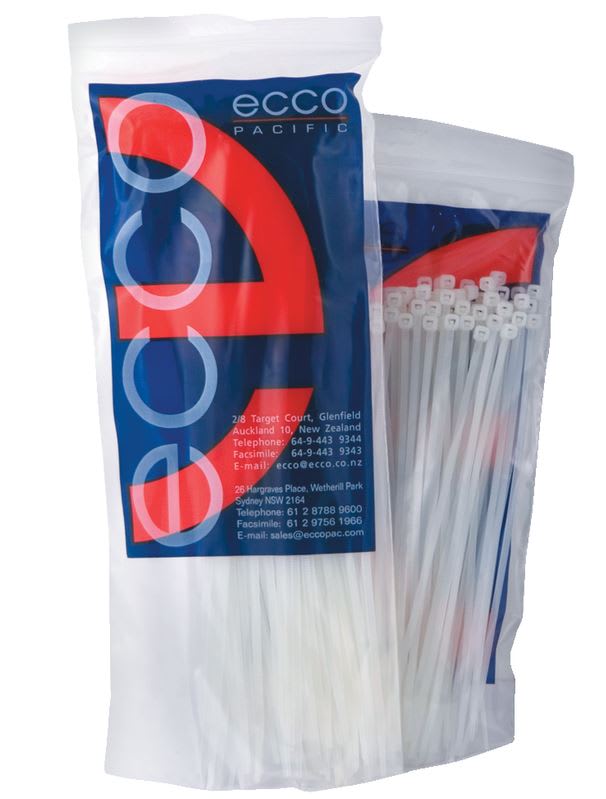 Cabac Light Duty Cable Tie Natural 100 X 2.5mm 100